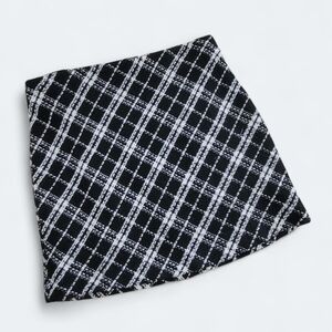 Gilli Plaid Black and White Women's Skirt Size Medium